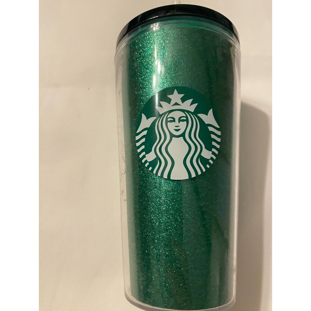 Starbucks Ocean Siren Mermaid 16oz Plastic Cup Tumbler With Lid and Straw Green
